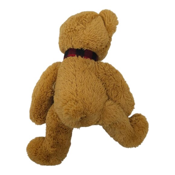 J Bear Ollie Plush Plaid Scarf 16" Teddy Bear Stuffed Animal Toy 2016 Jo-Ann - Picture 12 of 13